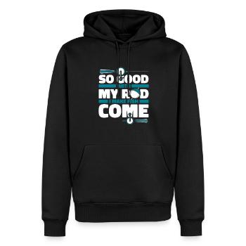 So Good With My Rod I Make Fish Come Spinnfischer - Männer Premium Bio Hoodie - Schwarz - Vorne - Nico (187cm)
