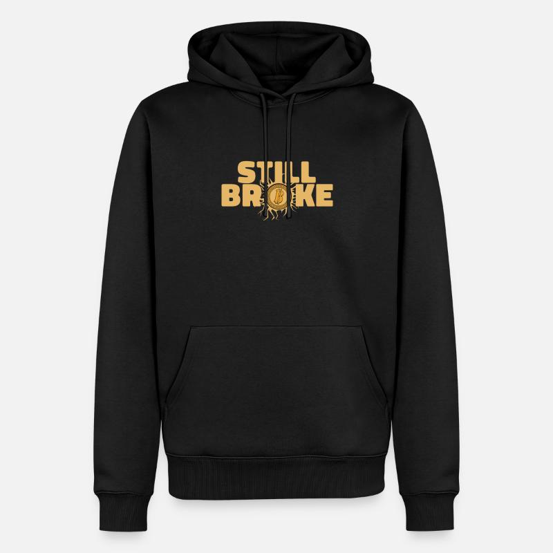 Toujours cassé Blockchain Crypto Crypto - Sweat à capuche Premium bio Homme - noir
