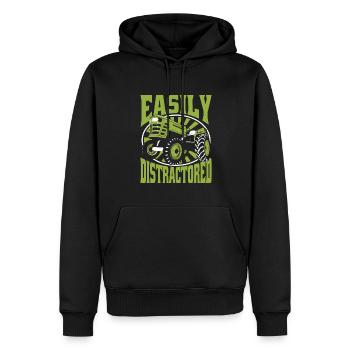 Agriculture biologique facile à distraire Agriculture agricole - Sweat à capuche Premium bio Homme - noir - Devant - Nico (187cm)
