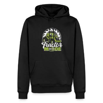 Mode Tracteur sur l'agriculture Agriculteur biologique - Sweat à capuche Premium bio Homme - noir - Devant - Nico (187cm)