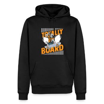 Totally Board Skatergirl Skaterboy Skatepark - Männer Premium Bio Hoodie - Schwarz - Vorne - Nico (187cm)