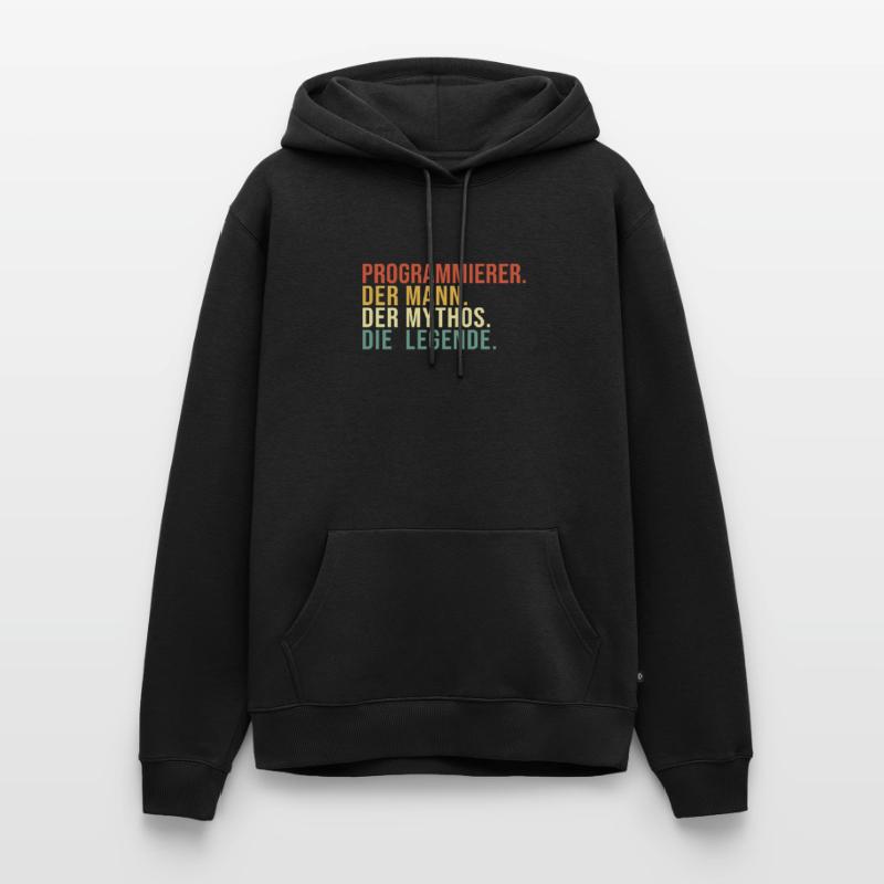 Programmierer Mann Mythos Legende Developer Männer Premium Bio Hoodie