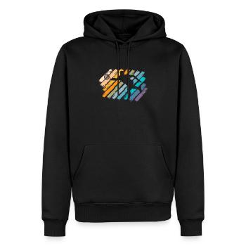 Retro Paddleball Paddle Tennis Padel Tennis Padel - Männer Premium Bio Hoodie - Schwarz - Vorne - Nico (187cm)