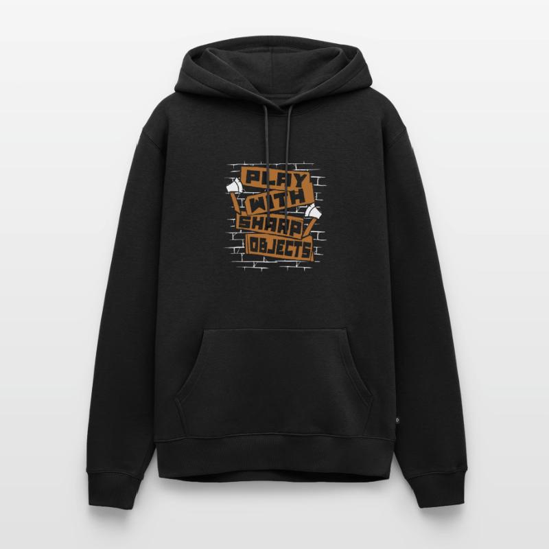 Play With Sharp Objects Axe Throwing Competition Men’s Premium Organic Hoodie
