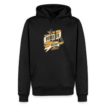 Geboren, um zu argumentieren Rechtsberater Generalstaatsanwalt - Männer Premium Bio Hoodie - Schwarz - Vorne - Nico (187cm)