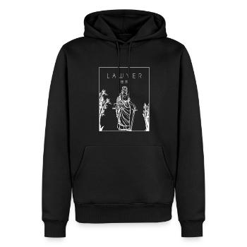 Rechtsanwalt Chinesischer Hanzi Rechtsberater Anwalt - Männer Premium Bio Hoodie - Schwarz - Vorne - Nico (187cm)