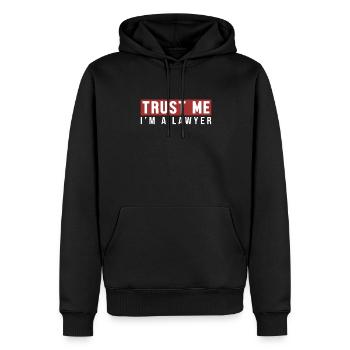 Faites-moi confiance, je suis avocat, procureur général, juridique - Sweat à capuche Premium bio Homme - noir - Devant - Nico (187cm)