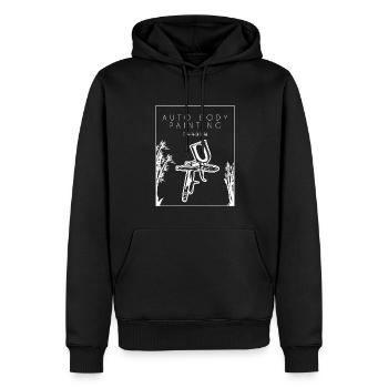 Auto-Karosserie-Lackierung Chinesisches Hanzi-Fahrzeug-Auto - Männer Premium Bio Hoodie - Schwarz - Vorne - Nico (187cm)