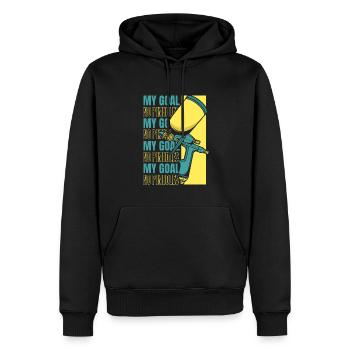 Mon objectif Pas de trous d’épingle Véhicule Voiture Spray Automobile - Sweat à capuche Premium bio Homme - noir - Devant - Nico (187cm)