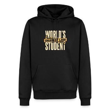 Die besten Jurastudenten der Welt - Männer Premium Bio Hoodie - Schwarz - Vorne - Nico (187cm)