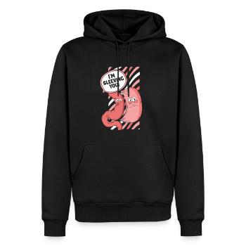 Je t’enfile Bypass gastrique Bariatric Gastrique - Sweat à capuche Premium bio Homme - noir - Devant - Nico (187cm)