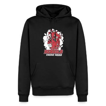 Reconstruction de la greffe de cathéter de l’escouade des moteurs ouverte - Sweat à capuche Premium bio Homme - noir - Devant - Nico (187cm)