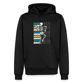 aw Snap Doigt cassé Bras cassé Jambe Chirurgien - Sweat à capuche Premium bio Homme - noir - Devant - Nico (187cm)