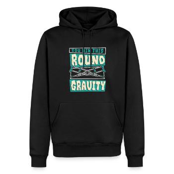Du gewinnst diese Runde Gravity Broken Bone Surgeon - Männer Premium Bio Hoodie - Schwarz - Vorne - Nico (187cm)
