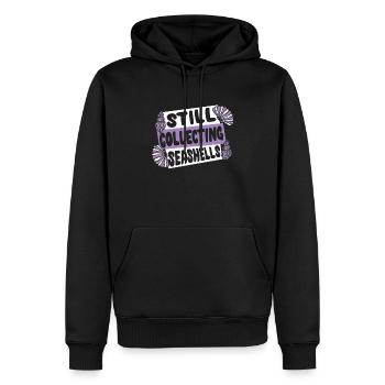 Immer noch Muscheln sammeln Shell Hunter Seashell - Männer Premium Bio Hoodie - Schwarz - Vorne - Nico (187cm)
