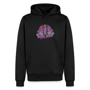 Shell Yeah Shell Shelling Bag Bivalvia Seashell - Men’s Premium Organic Hoodie - black - Front - Nico (187cm)