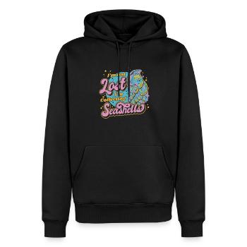 Ich bin nicht verloren, ich sammle Muscheln Muscheln - Männer Premium Bio Hoodie - Schwarz - Vorne - Nico (187cm)