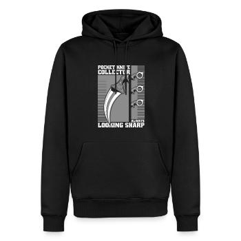Immer scharf aussehendes Metzgermesser Liebhaber Messer - Männer Premium Bio Hoodie - Schwarz - Vorne - Nico (187cm)