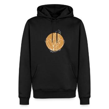 Lineart Geologe Steinsammler Mineral - Männer Premium Bio Hoodie - Schwarz - Vorne - Nico (187cm)