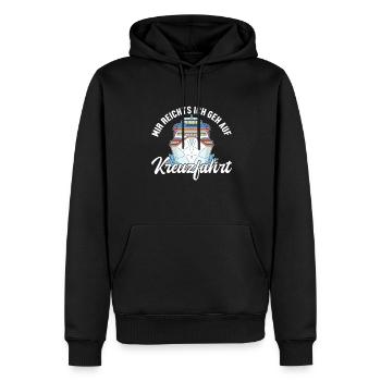 Mir reichts ich geh auf Kreuzfahrt Cruise Vacation - Sweat à capuche Premium bio Homme - noir - Devant - Nico (187cm)