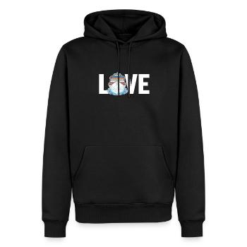 Amour Bateau De Croisière Navire À Passagers Passangers Croisière - Sweat à capuche Premium bio Homme - noir - Devant - Nico (187cm)
