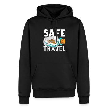 Voyage en toute sécurité Croisière en bateau Croisière avec équipage - Sweat à capuche Premium bio Homme - noir - Devant - Nico (187cm)