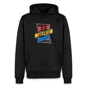 Ich habe Legasthenie, was ist Ihre Entschuldigung, Apraxie - Männer Premium Bio Hoodie - Schwarz - Vorne - Nico (187cm)