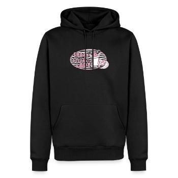Gecko fou Lady lézard Gekkota léopard à crête - Sweat à capuche Premium bio Homme - noir - Devant - Nico (187cm)