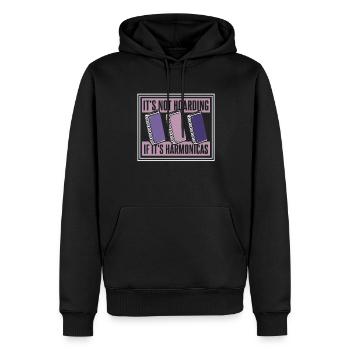 It's Not Hoarding If It's Harmonicas Harmonicist - Men’s Premium Organic Hoodie - black - Front - Nico (187cm)