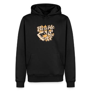 Flexible AF Ginga Capoeirista Professionnel de la danse - Sweat à capuche Premium bio Homme - noir - Devant - Nico (187cm)