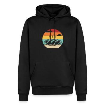 Retro Bread Maker Bread Dough Bread Queen Lover - Men’s Premium Organic Hoodie - black - Front - Nico (187cm)