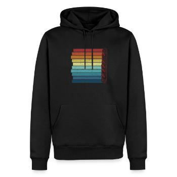 Retro Bread Maker Bread Dough Bread Queen Lover - Men’s Premium Organic Hoodie - black - Front - Nico (187cm)