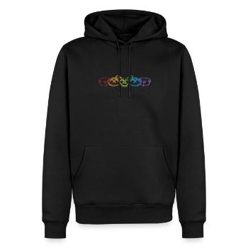Bread Baking LGBT Rainbow Bread Dough Lover Bread - Men’s Premium Organic Hoodie - black - Front - Nico (187cm)