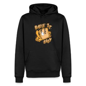 Bake It Easy Bread Maker Bread Dough Bread Queen - Men’s Premium Organic Hoodie - black - Front - Nico (187cm)