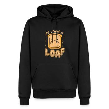 Alles, was ich knete, ist Brotbrotteig Brotbackautomat Brot - Männer Premium Bio Hoodie - Schwarz - Vorne - Nico (187cm)