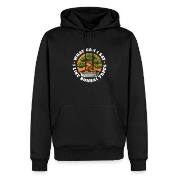 J’aime les bonsaïs Penjing Bonsaï d’intérieur Bonsaï - Sweat à capuche Premium bio Homme - noir - Devant - Nico (187cm)