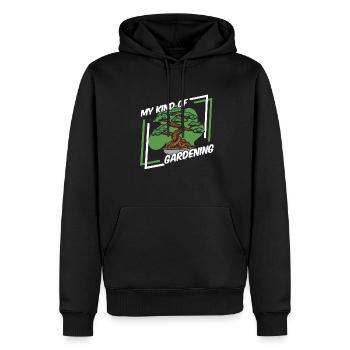 Mon genre de jardinage Pots à bonsaï Penjing - Sweat à capuche Premium bio Homme - noir - Devant - Nico (187cm)