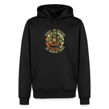 Easily Distracted By Bonsai Trees Bonsai Pots - Men’s Premium Organic Hoodie - black - Front - Nico (187cm)