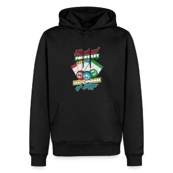Weekend Forecast 100% Chance Of Bingo Daubers - Men’s Premium Organic Hoodie - black - Front - Nico (187cm)