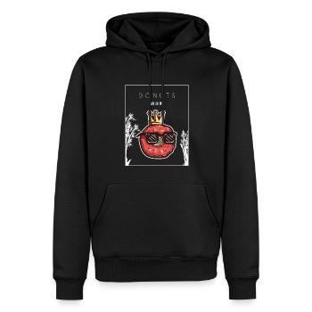 Donuts Chinesischer Hanzi Donut-Maker Glasierter Liebhaber - Männer Premium Bio Hoodie - Schwarz - Vorne - Nico (187cm)