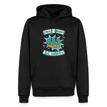 Donut-Sorge Sei glücklich Donut-Maker Glasierter Liebhaber - Männer Premium Bio Hoodie - Schwarz - Vorne - Nico (187cm)
