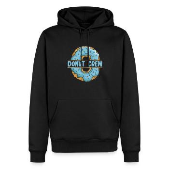Donut Crew Donut glasiert Maker Liebhaber Donut - Männer Premium Bio Hoodie - Schwarz - Vorne - Nico (187cm)