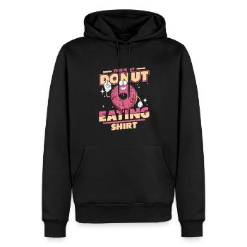 Das ist meine Donut-essende Kleidung Donut-glasiert - Männer Premium Bio Hoodie - Schwarz - Vorne - Nico (187cm)