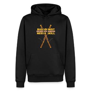 Wie ein Oboist, aber er braucht Geschick Aerophon Musik - Männer Premium Bio Hoodie - Schwarz - Vorne - Nico (187cm)