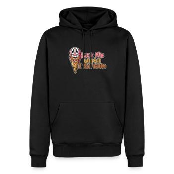 Lèche-moi jusqu’à ce que je crie Maker Gelato Frozen - Sweat à capuche Premium bio Homme - noir - Devant - Nico (187cm)