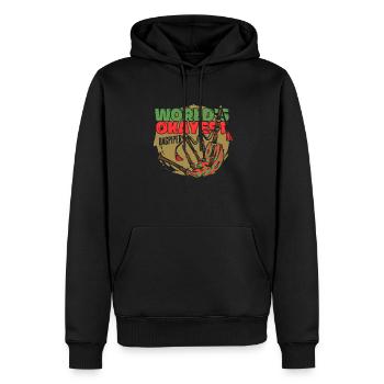 Der Okayste Dudelsackspieler der Welt Dudelsackunterricht Blasrohr - Männer Premium Bio Hoodie - Schwarz - Vorne - Nico (187cm)