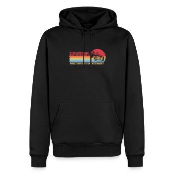 L’euphonium plus qu’un instrument euphoniste - Sweat à capuche Premium bio Homme - noir - Devant - Nico (187cm)