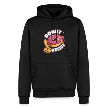 Donut Resist Doughnut Glazed Maker Lover Donut - Männer Premium Bio Hoodie - Schwarz - Vorne - Nico (187cm)