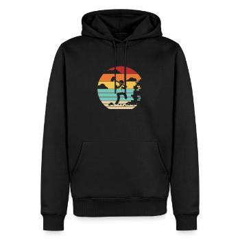 Retro Home Improvement Maison des experts en démolition domiciliaire - Sweat à capuche Premium bio Homme - noir - Devant - Nico (187cm)