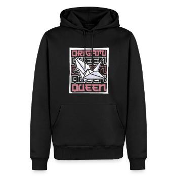 Origami Queen Falten Eule Papier Kranich Meister - Männer Premium Bio Hoodie - Schwarz - Vorne - Nico (187cm)